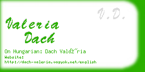 valeria dach business card